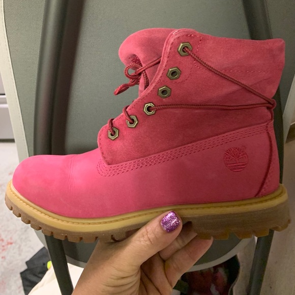hot pink timberland boots